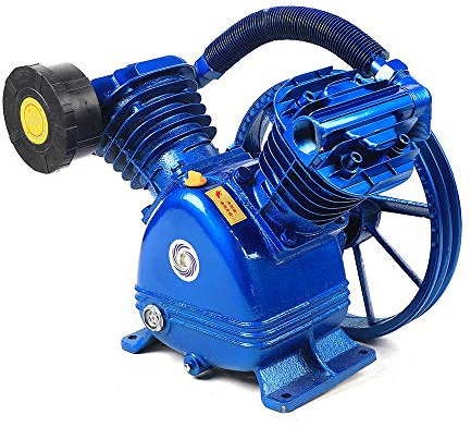 Luftkompressorpumphuvud 4 000 W, 5,5 Hp, kompressor, 600 l/min, tryckluft, kompressoraggregat, pumphuvud med två cylindrar, ventilationslock reglerar tryckkolvkompressor, luftkompressor, pumphuvud