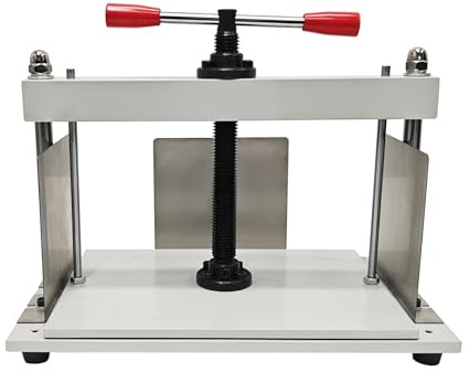 Presse à papier manuelle A4 – Épaisseur de pressage 150 mm | 1 tonne de pression, acier 8 mm - Presse à livres et presse à plat multifonction pour factures, livres, cuir et tissu