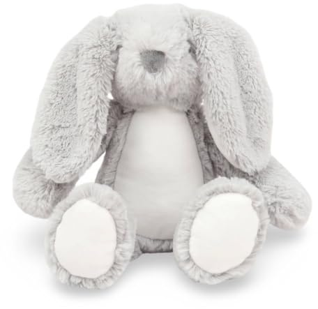 Genérico Cocholate | Peluche Bebé Recién Nacido | Peluche Conejo Super Suave y Adorable para Canastilla | Peluches Personalizados para Regalo Niño y Niña (Gris)