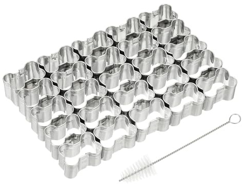 sourcing map Bone Cracker Cutter, Bone Cookie Cutter, Home Kitchen Utensil for Cookie Fondant Making Silver
