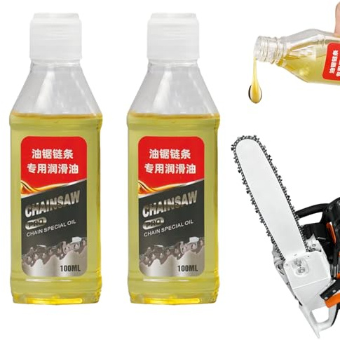 Paquete De Dos Aceites Para Motosierra 100 Ml X 2 Aceite Para Equipos De Jardinería Apto Para Motosierras Guías Y Cadenas De Motosierra