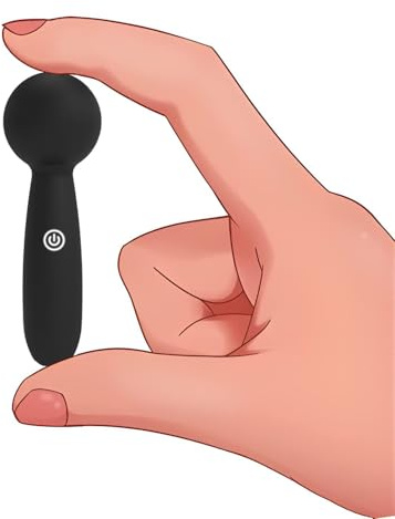 Mini Wand Vibrator Sex Toys for Women, Dildo Vibrator, Clitoral Stimulator with 10 Powerful Vibration Modes, Bullet Vibabrator for Women, Sex Toyscouples for Couples, Discreet Travel Adult Toys(Black)