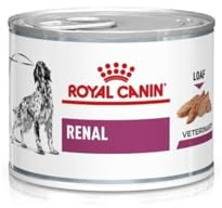 Royal Canin Veterinary Renal | 12 x 200 g | Aliment diététique pour Chiens Adultes | Peut contribuer à Soutenir la Fonction rénale en Cas d'insuffisance rénale Chronique | Mousse