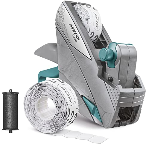 Meto Classic S Preisauszeichner Set – Preis (1-zeilig, 6-stellig für 26x12 mm Etiketten, Handauszeichner sofort einsatzbereit)