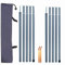 Tent Tarp Poles Set of 2, Folding Adjustable Dual Size Tent Accessories for Rain Fly Awning Caravan Headroom Canopy Porch Sun Sails Grey