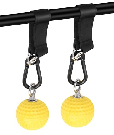 Pull Up Grips Ball Grip Strength Trainer, Climbing Grip Strength Training Pull Up Grips Handles, Cable Machine Attachments, Pull Down Attachment for Hand Wrist Finger