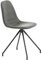 Polar Dining Chair with Spin function - black Legs - Black PU - Black Stitches