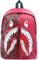 Zaini Shark Camo con Spallacci Resistenti all'Usura, Impermeabili e Regolabili, Zaino Graffiti di Grande Capacità, Leggero e Casual per Libri (Rosso)