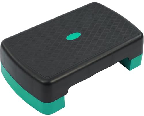 Fitvids 18 Workout Aerobic Stepper Step Platform with 2 Risers, Multiple Colors