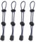 WUSJCOF cordino elastico,4 pezzi di corda elastica per bastone da trekking,corda elastica regolabile, Corda Elastica Zaino con Fissaggio a Fibbia di Fissaggio