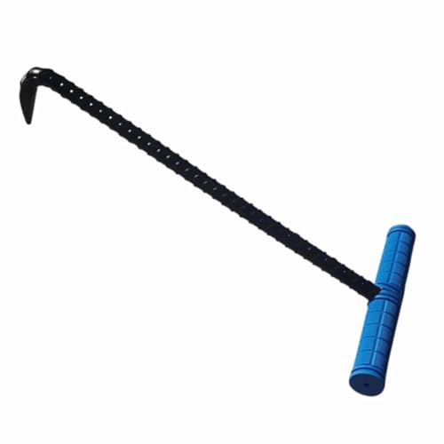 Gancio for tombini - Gancio singolo for carichi pesanti for sollevare coperchi di tombini, scarichi di tempesta, colonne montanti di fosse settiche - Gancio for attrezzi in acciaio for sollevare, tira
