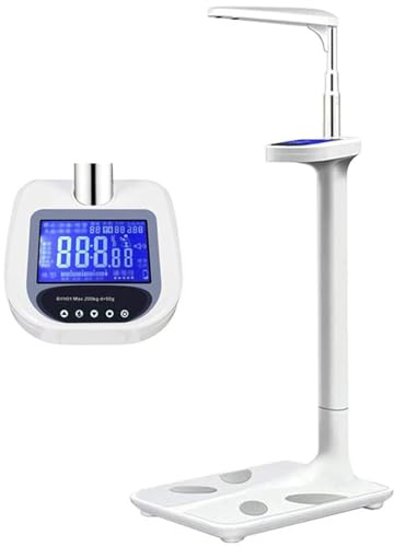 DDZJTPP Bilancia Pesapersone,Professionale Impedenziometrica Digitale,con Funzione Bmi Strumento Misura Peso Corporeo,Massa Grassa,Bmi, Massa Muscolare,Massa Ossea,Proteine