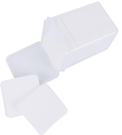 WEKADRIN 1 Schachtel Wattepads aus Baumwolle zum Entfernen von Nagelöl und Make-up Hypoallergen Sanft zur Haut für Klebstoffreste bei Wimpernverlängerungen und Nageldesign Vielseitig
