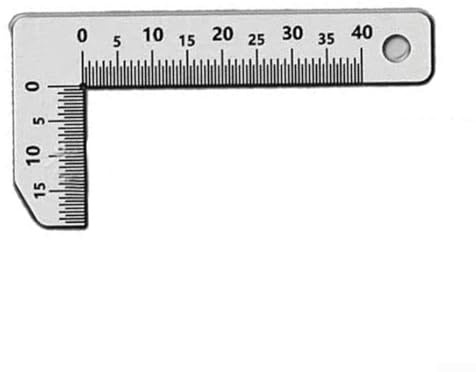Jauge à chanfreiner en acier inoxydable de 0 à 15 mm, outil de mesure de précision pour les angles internes et externes dans l'ingénierie, la menuiserie, le bricolage, le traitement du verre et la
