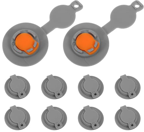 SUPVOX 10pcs Tpu Air Pillow Inflation Valves 12mm – Quick Inflate Deflate Replacement Valve for Travel Pillows, Camping Air Mattresses, and Inflatable Cushions