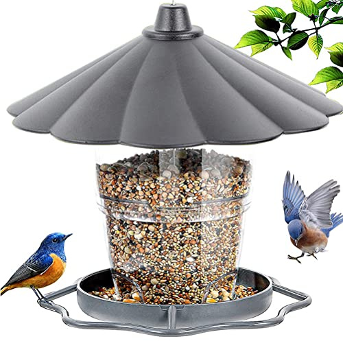 Mnsun Bird Feeder Wild Birds Bird Feeder Hanging Feeder Feeder Silo for Birds Feeder for Hanging Garden Yard Decor Weatherproof