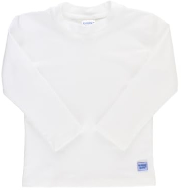 RUGGEDBUTTS Long Sleeve Rash Guard - White - 4T