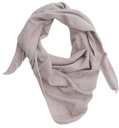 Lilano, Foulard triangulaire pour enfant/bébé - Grand format - 70 % laine (kbT), 30 % soie, 210 g/m², Mauve/naturel, 110x50cm