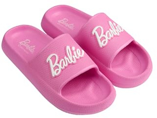 Chaussures de bain pour femme | Sandales d'été pour femme | Barbie | Cadeaux pour femme | Chaussons | Sandales de bain | Un must pour les vacances, rose bonbon, 41/42 EU
