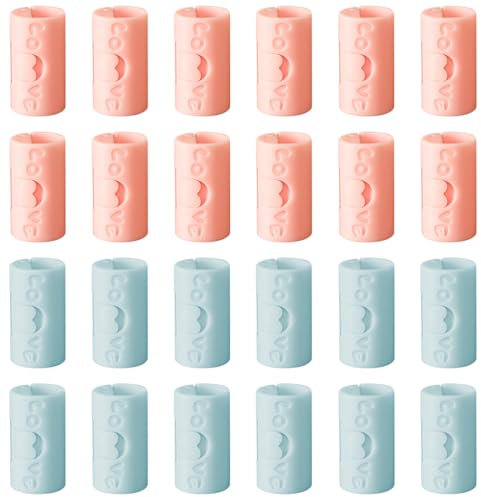 NHQZ 24 Piezas de Clips para sábanas de plástico Antideslizante para Fundas de colchón Clips multifuncionales para Sujetar sábanas de Cama Ropa Bolsas de Comida