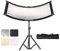 Soonpho Réflecteur à Lumière Incurvée 4 en 1,Reflecteur Lumiere Photo avec Sac de Transport et Support,Réflecteur Courbé 110 x 50cm pour Studio et Vidéo Photographie,Noir/Blanc/Doré/Argenté