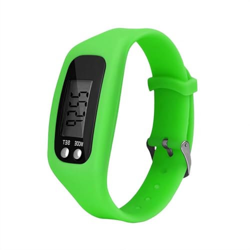 Reloj podómetro, no requiere Bluetooth/App/teléfono, fitness con contador de pasos, contador de calorías, pantalla LCD grande, pulsera de silicona ligera para caminar y correr