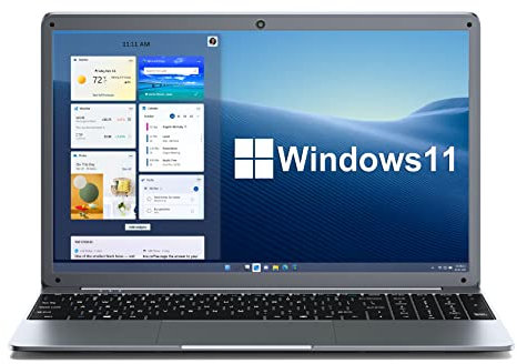 SGIN 15.6 Inch Laptop 12GB RAM 512GB SSD, 1080P FHD Celeron N5095 Up to 2.8GHz, PC Notebook with Dual Band WiFi, 2xUSB 3.0, Keyboard Film in Eight Languages