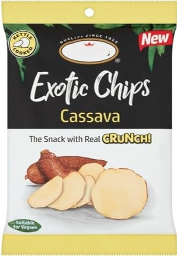 Cassava Exotic Chips 75g (Pack of 6) A symphony of flavors For All Occasions