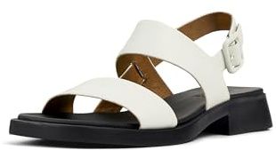 Camper Femme Dana K201486 Sandales à 2 Bretelles, Blanc Naturel 007, 36 EU
