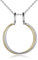 HUKKUN Collier Porte-Bague de Fiançailles en Argent Sterling