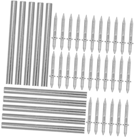 Operitacx Clavos De Pared De Doble Cabeza Para Rodapiés Clavos De Doble Punta Para Madera Sujetadores De Pared Para Proyectos De Bricolaje El Hogar
