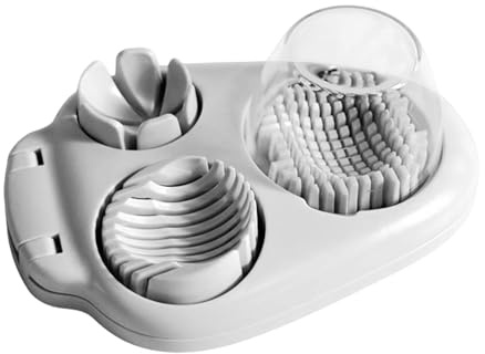 – Uova In Abs, Taglierina Di Precisione A Tripla Griglia, Affettatrice Versatile Per Carne E Frutta Morbida, Azione Con Cerniera Liscia | Affettatura uniforme per insalate, snack, bent