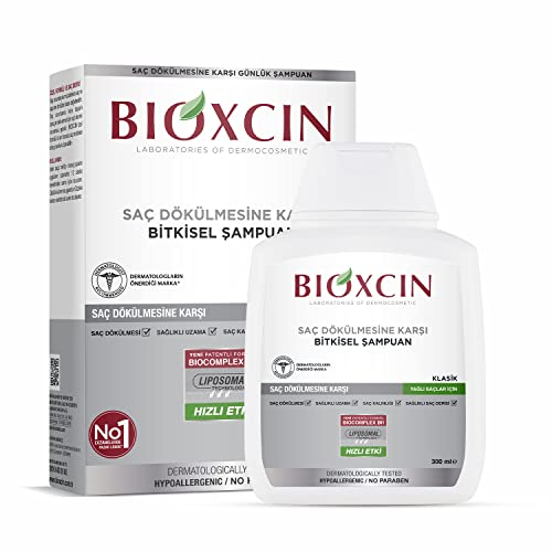 Bioxcin Shampoo gegen Haarausfall für Fettiges Haar (300 ml) – Pflanzliches Anti-Fett Shampoo mit BIOCOMPLEX B11 & Liposomen für Dichteres Haar & Weniger Haarausfall