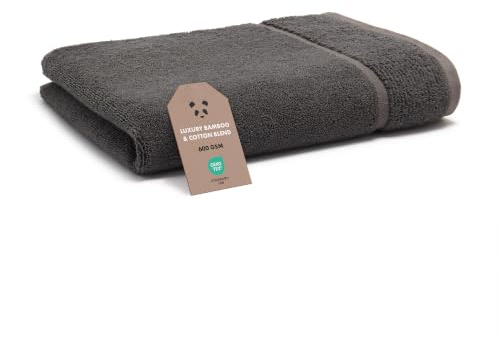 Panda® Bamboo Towel | Soft & Fluffy Organic Bamboo & Cotton | Super Absorbent & Quick Drying | Perfect for Sensitive Skin (Urban Grey, Hand Towel)