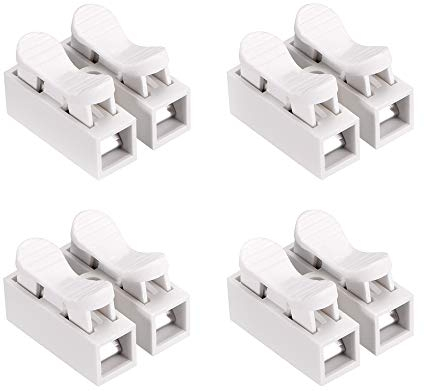 YIXISI 100PCS Connecteur Fil, CH2 Connecteur Ressort, Bornes de Connexion automatique, pour LED Bande