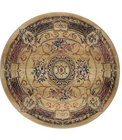 Theko Classic Gabiro Klassischer Orientteppich strapazierfähig und sehr robust in der Farbe Beige-Gold, Maße: 300cm x 300cm, 417780