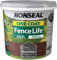 Fab Int Products One Coat Fence Paint, Charcoal Grey, 5L, for Wood Fences