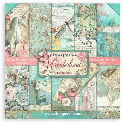 Scrapbooking Small Pad 10 sheets cm 20,3X20,3 (8X8) - Wonderland