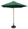 SiMPO LIFESTYLE Sonnenschirm 250 cm Holz-Sonnenschirm Marktschirm Gartenschirm Terrassenschirm Rund UV50+ (Grün, 2.5m)