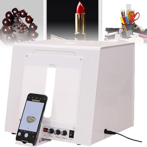 Caja de luz para fotografía de estudio fotográfico, vídeo de fotografía de joyería, caja de luz para fotografía de estudio fotográfico de 20/30 cm, plato giratorio regulable para joyería,20cm