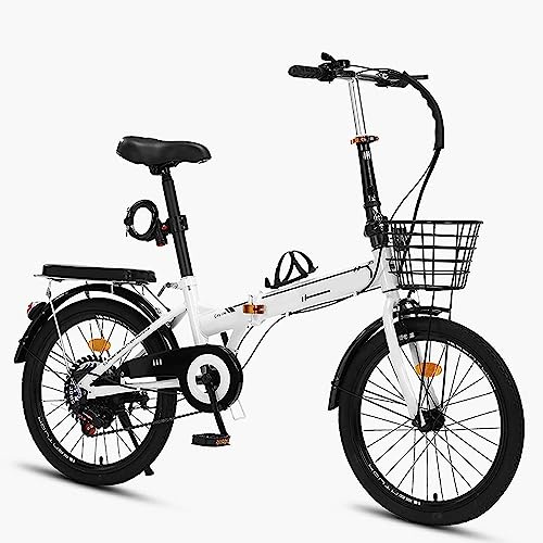 Bicicletas Plegables para Adultos, Bicicleta de 7 velocidades de Acero de Alto Carbono, Bicicleta Plegable de Altura Ajustable, Bicicleta de montaña para Hombres y Mujeres A, 20 Pulgadas