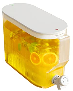 Dispensador Agua, Dispensador Bebidas, Dispensador Bebidas Con Grifo Giratorio Contenedor Agua Plástico Cuadrado Con Filtro Dispensador Bebidas Grande Para Encimera Refrigerador Para Hacer Jugos