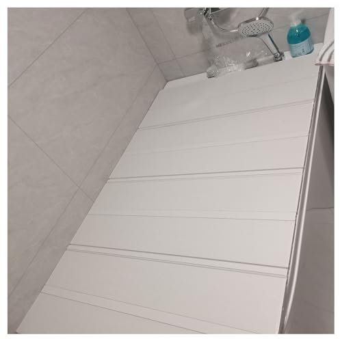 Copertura Vasca da Bagno, Pieghevole Copertura Vasca Da Bagno Pannello Isolante for Spa Dei Bagni Al Latte, Mensola Bagno PVC Vassoi Vasca Bagno Cremagliera Della Vasca, Portante 40kg pieghevole(70x15