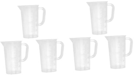 ABOOFAN 2 Series Jarra De Jugo A Escala Botella De Agua Fría Tazas Medidoras Frías Cucharas Medidoras Taza Tetera Tazas Para Hervidor Taza Medidora Tazas De Báscula Vasos 3 piezas*2