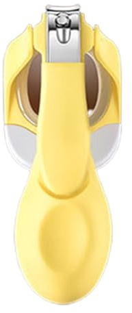 Ciseaux à ongles pour les tout-petits - Coupe-ongles pour bébé avec loupe et lumière - Outil de soin anti-éclaboussures pour filles en déplacement à la maison