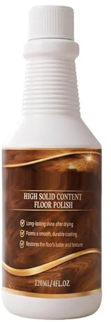 Hårdträgolvvax - 120 ml Sprayflaska med Högglans - Golvpolish och Repskydd - Lämplig för användning på laminatgolv, hårdträmöbler, skåp samt
