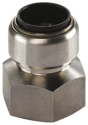 Edelstahl Steckfitting Tectite Übergangsmuffe 22 mm auf IG Rp 1, TS270G