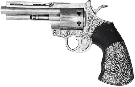W WIDMANN MILANO Party Fashion - Latex Foam Fake Revolver for Adult, Authentic Design, Gangster, Thieves, Police, SWAT, FBI, Cowboy, Wild West, Steampunk, Carnival, Theme Parties