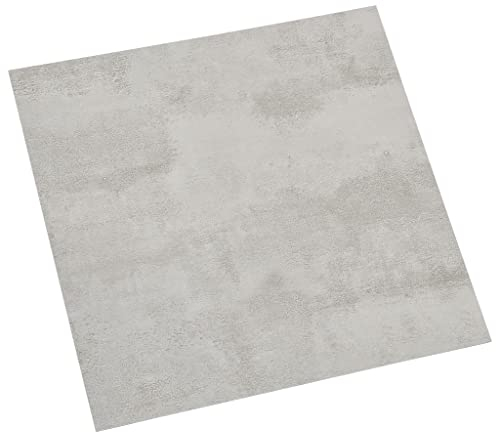 vidaXL 20x PVC Fliese Selbstklebend Vinylboden Bodenbelag Laminat Dielen Planken Laminatboden Vinyl-Fliesen Fußboden Wohnzimmer 1,86m² Hellgrau