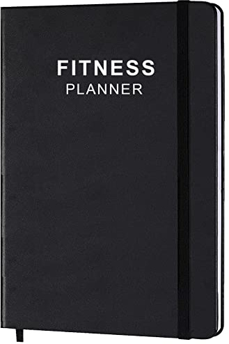 Fitness Planner Workout Planner for Woman and Man, Fitness Planner for Women & Men A5 Hardcover Workout JournalPlanner to Track Weight Loss, GYM, Bodybuilding Progress Daily Health & Wellness